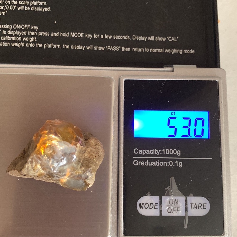 Crystal Opal 51.25Ct Natural Ethiopian Water Crystal Opal Specimen - Picture 8 of 17
